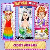 baby care and dress up